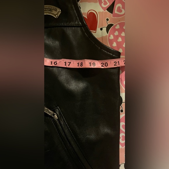 Harley Davidson Men’s Leather Vest Size Medium Excellent - Picture 8 of 14